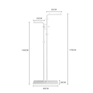 Minimalistic Rod Clothes Coat Hanging Rail Rack-GraffitiWallArts