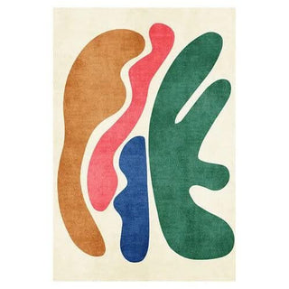Modern Abstract Lamb Wool Carpet: Art Meets Luxury-Rugs