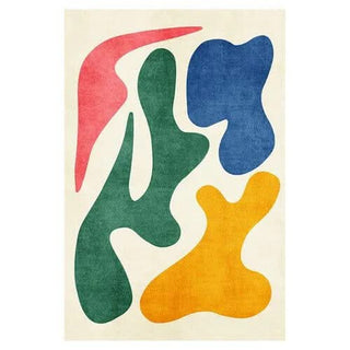Modern Abstract Lamb Wool Carpet: Art Meets Luxury-Rugs