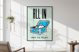 Monopoly Millionaire Wall Art – Luxury Monopoly Cards Canvas Wall Art-GraffitiWallArts