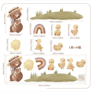 Nordic Forest Fairytale Kids Room Wall Decal-GraffitiWallArts