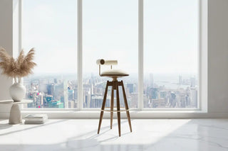 Nordic Solid Wood Bar Stool 
