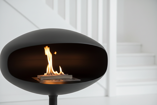 Oval Pedestal Art Fireplace – Portable Real Flame Alcohol & Mist Burner | Floor-Standing or Wall-Hung-GraffitiWallArts