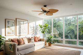 Palm Leaves Ceiling Fan 52 Inch | Tropical Designer Fan-GraffitiWallArts