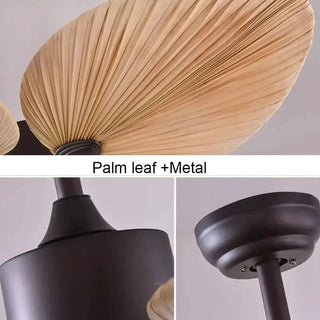 Palm Leaves Ceiling Fan 52 Inch | Tropical Designer Fan-GraffitiWallArts