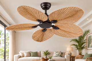Palm Leaves Ceiling Fan 52 Inch | Tropical Designer Fan