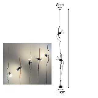 Parentesi-Style Tension Wire Floor Lamp 