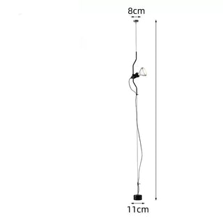 Parentesi-Style Tension Wire Floor Lamp 