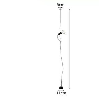 Parentesi-Style Tension Wire Floor Lamp 
