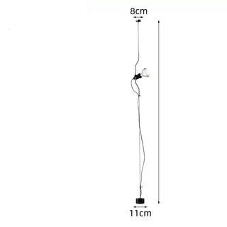 Parentesi-Style Tension Wire Floor Lamp 