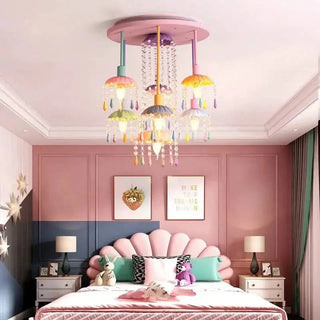 Pony Merry Go Round Pink Ceiling Light-Kids Room Lights