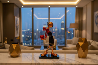 Popeye Girlfriend Statue – Electroplated Fibreglass Luxury Figurine-GraffitiWallArts