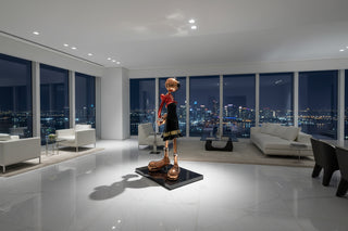 Popeye Girlfriend Statue – Electroplated Fibreglass Luxury Figurine-GraffitiWallArts