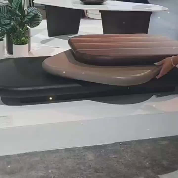 Italian Design Pebbles Rotating Coffee Table-Coffee Table