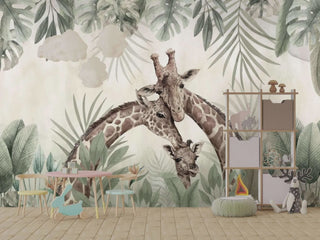 Giraffe Love Wallpaper Mural Transform Your Space.mp4