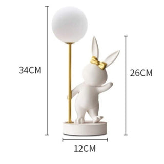 Rabbit Table Lamp for Kids Room-GraffitiWallArts