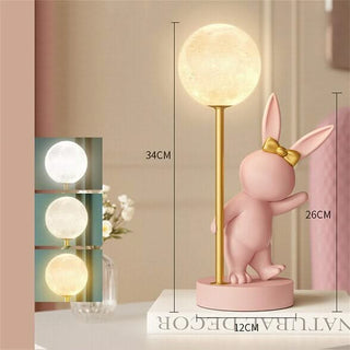 Rabbit Table Lamp for Kids Room-GraffitiWallArts