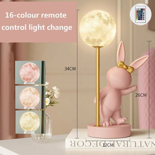 Rabbit Table Lamp for Kids Room-GraffitiWallArts