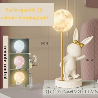 Rabbit Table Lamp for Kids Room-GraffitiWallArts