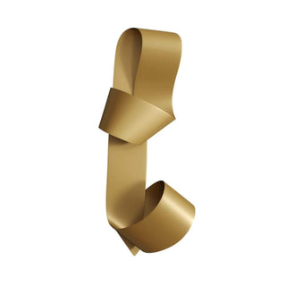 Red Ribbon Wall 3D Metal Art – Hand-Painted Modern Abstract Sculpture