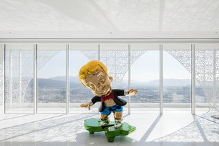 Richie Rich Millionaire Statue – Electroplated Fibreglass Luxury Figurine-GraffitiWallArts