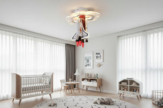 Rocket Astronaut LED Kids Room Ceiling Light-Kids Room Lights