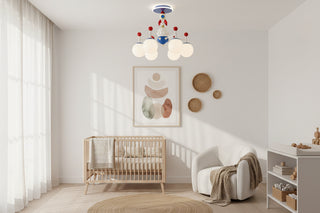 Rocket LED Ceiling Light Kids Space Bedroom-GraffitiWallArts