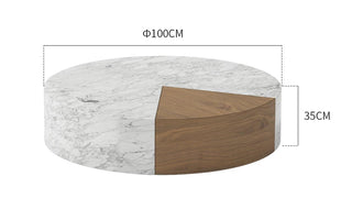 Round Marble Disc Coffee Table