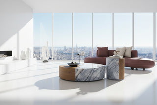 Round Marble Disc Coffee Table