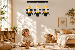 Satellite Kids Ceiling Spotlight Yellow and White-GraffitiWallArts