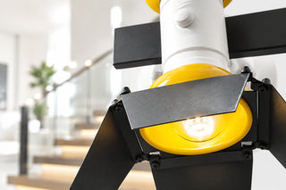 Satellite Kids Wall Lamp Yellow and White-GraffitiWallArts