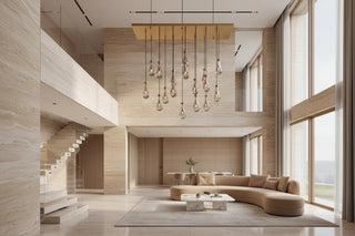 Solid Copper Crystal Raindrop Chandelier – Round or Linear Canopy, E14, 11 Configurations-GraffitiWallArts
