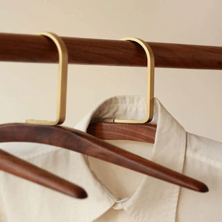 Solid Walnut Wood & Brass High-grade Hangers-GraffitiWallArts