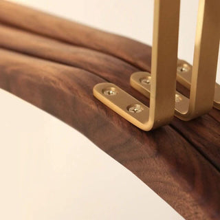 Solid Walnut Wood & Brass High-grade Hangers-GraffitiWallArts