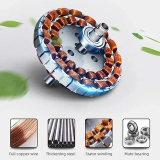 Solid Wooden Blade Ceiling Fan 60 Inch with Remote-Ceiling Fans