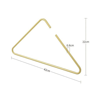 Triangle Clothes Hangers 5pcs Solid Metal-GraffitiWallArts