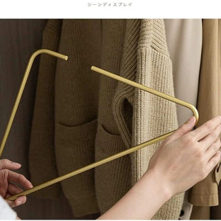 Triangle Clothes Hangers 5pcs Solid Metal-GraffitiWallArts