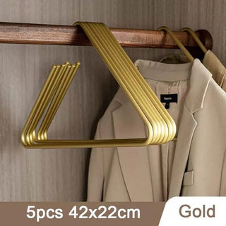 Triangle Clothes Hangers 5pcs Solid Metal-GraffitiWallArts