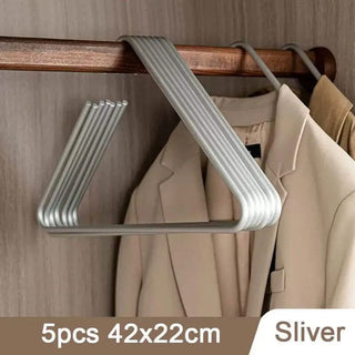 Triangle Clothes Hangers 5pcs Solid Metal-GraffitiWallArts