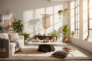 Two-Tone Marble Coffee Table – Sculptural Wabi-Sabi Italian Minimalist Pedestal-GraffitiWallArts