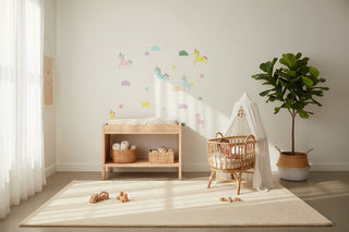Unicorn Wall Decal Set Girls Bedroom Stickers-GraffitiWallArts