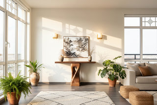 Wabi-Sabi Solid Wood Console Table