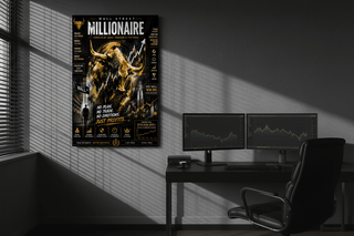 Wall Street Millionaire Forex Bull Canvas Wall Art