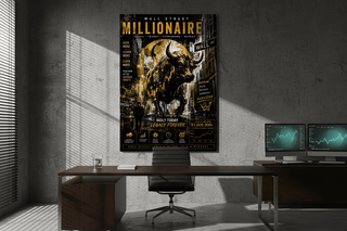 Wall Street Millionaire Bull Trading Canvas Wall Art