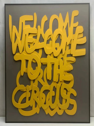 Welcome to the Circus 3d Wooden Wall Art-3D Art