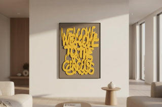 Welcome to the Circus 3d Wooden Wall Art-3D Art