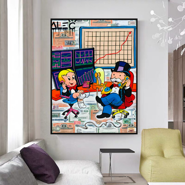 Forex Brokers Trading: Mr Monopoly Wall Art