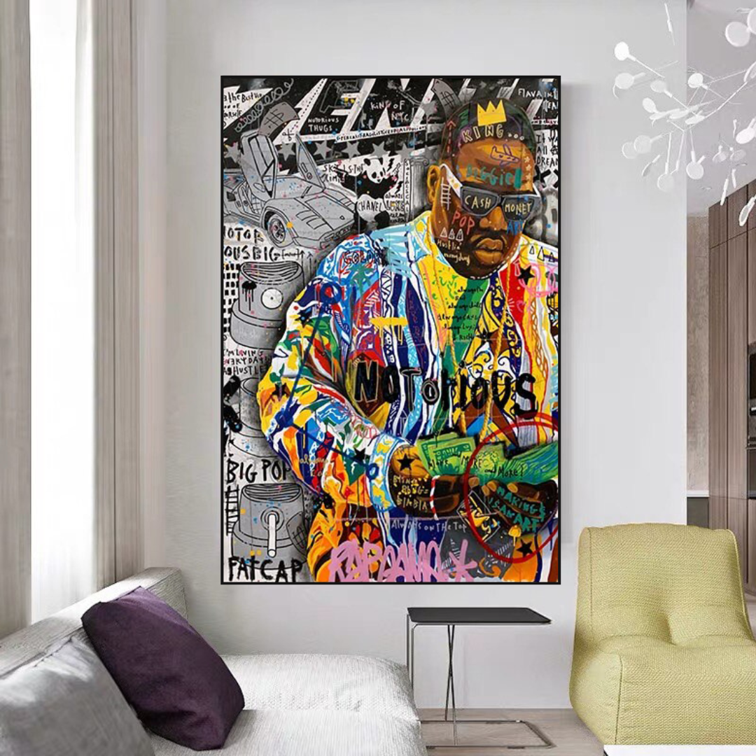 Biggie Smalls Famous Singer Canvas Wall Art For Living Room Home Decor