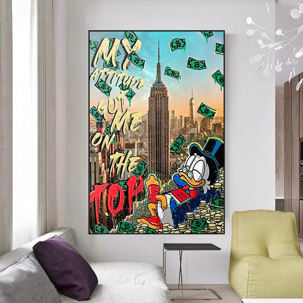 Scrooge Mcduck Canvas Wall Art - Limited Edition Design