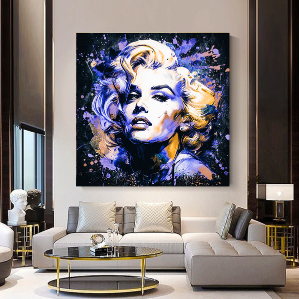 Wandkunst von Marilyn Monroe – faszinierende Dekoration für jeden Raum –  GraffitiWallArt